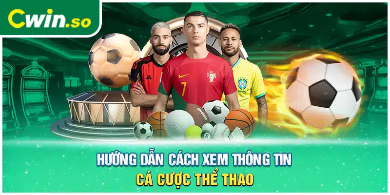 Hướng dẫn cách xem thông tin cá cược thể thao